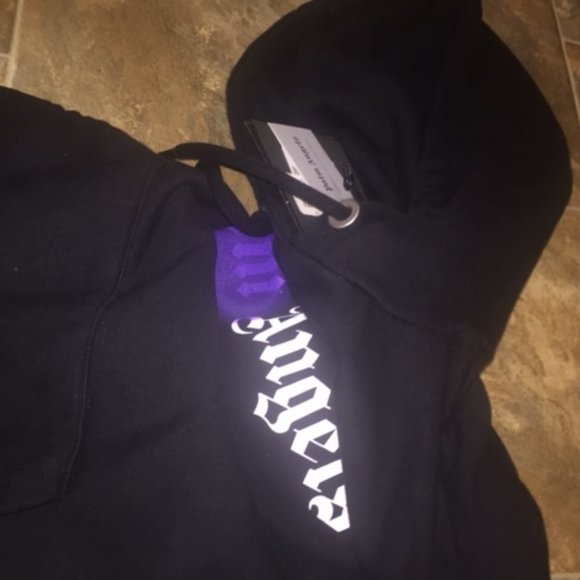 Palm Angels Purple Spray Hoodie - Picture 2 of 6